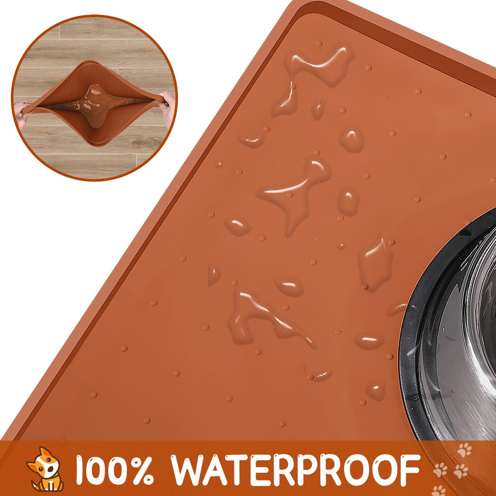 MateeyLife dishwasher-safe pet mat easy cleaning after meals