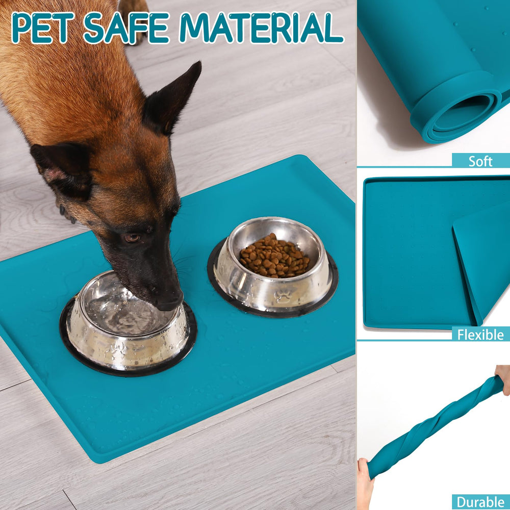 MateeyLife dishwasher-safe silicone mat cleans quickly after meals.