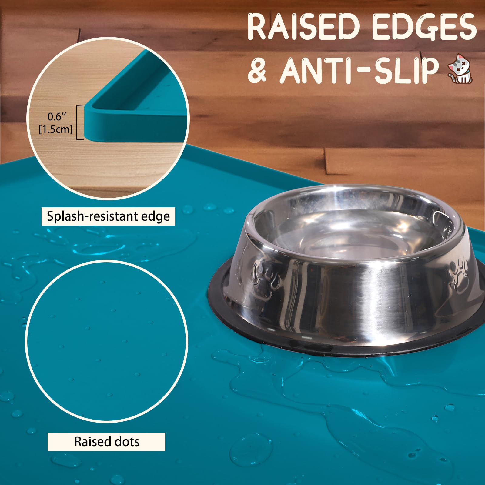 MateeyLife anti-slip dots keep bowls steady during meals.