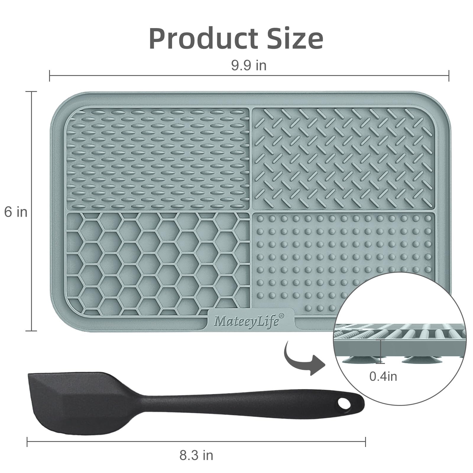 MateeyLife food-grade silicone lick mat is BPA-free and dishwasher-safe