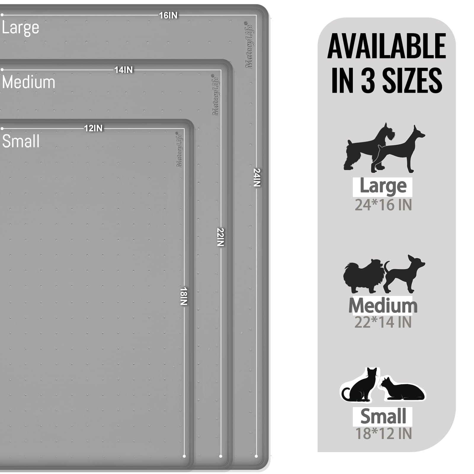 MateeyLife food-grade silicone mat is BPA-free and rollable for easy storage