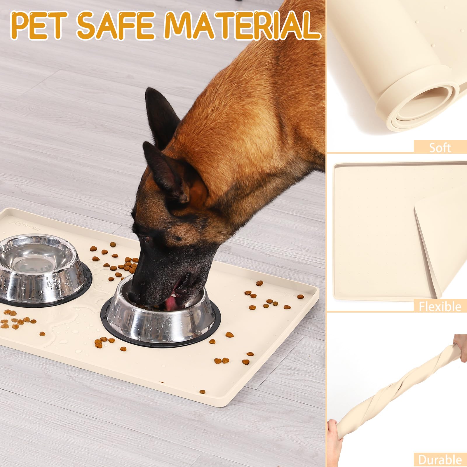 MateeyLife lip edge helps prevent spills during feeding.