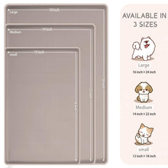 MateeyLife raised-edge silicone mat contains spills during meals.
