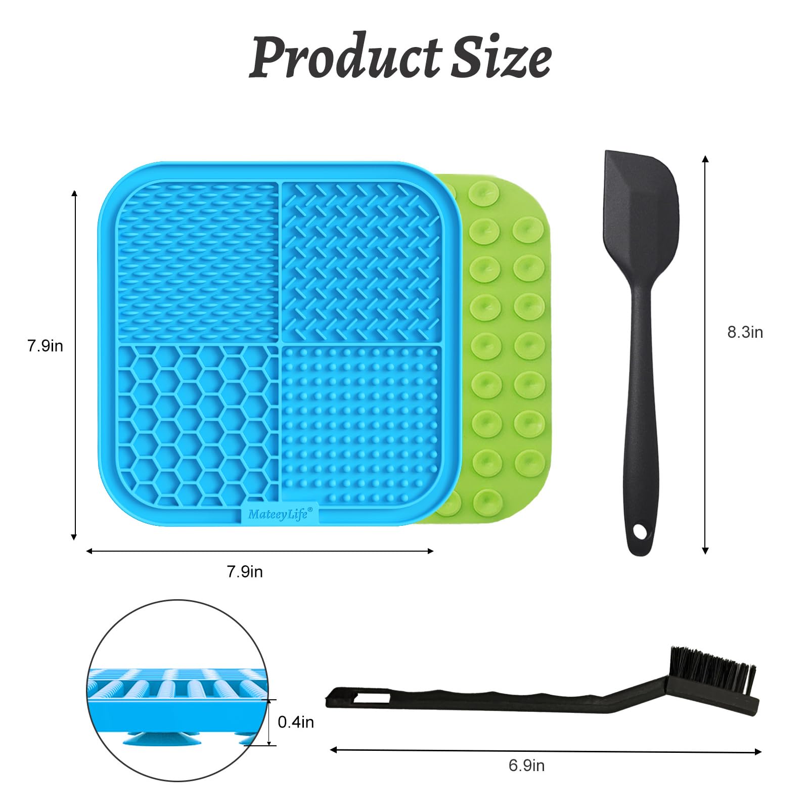 MateeyLife silicone mat is freezer- and dishwasher-safe for easy cleanup.