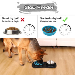 MateeyLife stainless steel water bowl ensures fresh water during meals.
