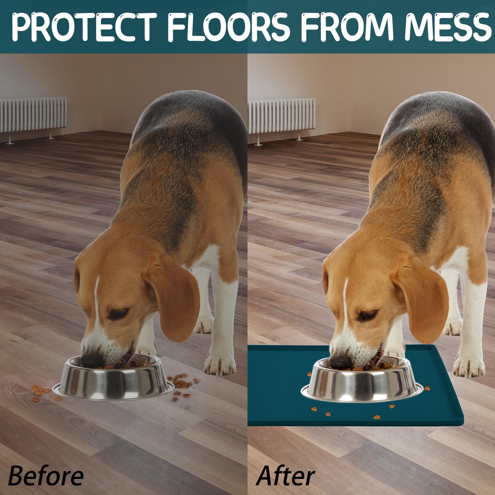 MateeyLife under-sink mat doubles as a shoe tray or litter-area protector.