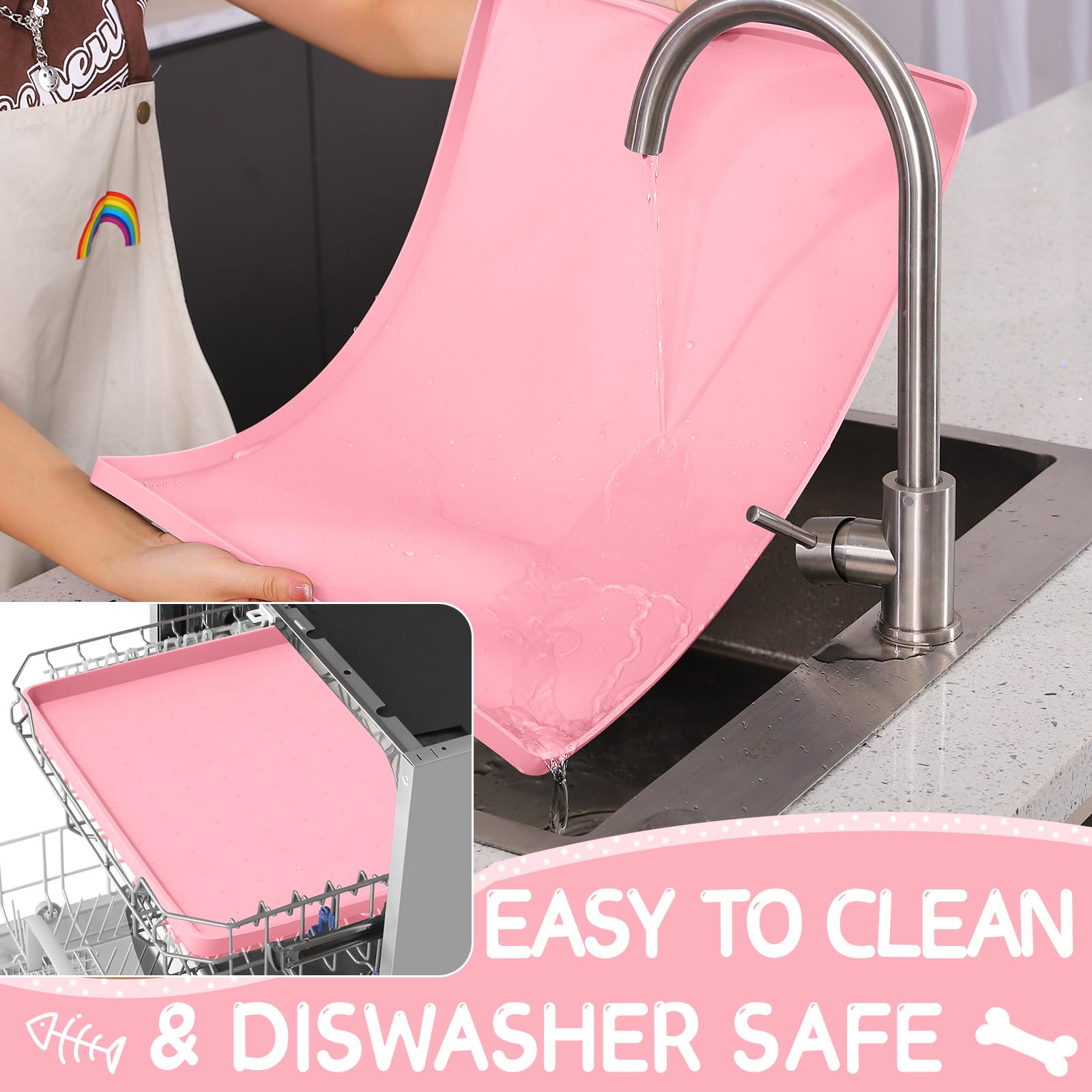 MateeyLife versatile mat fits under sinks or litter boxes.