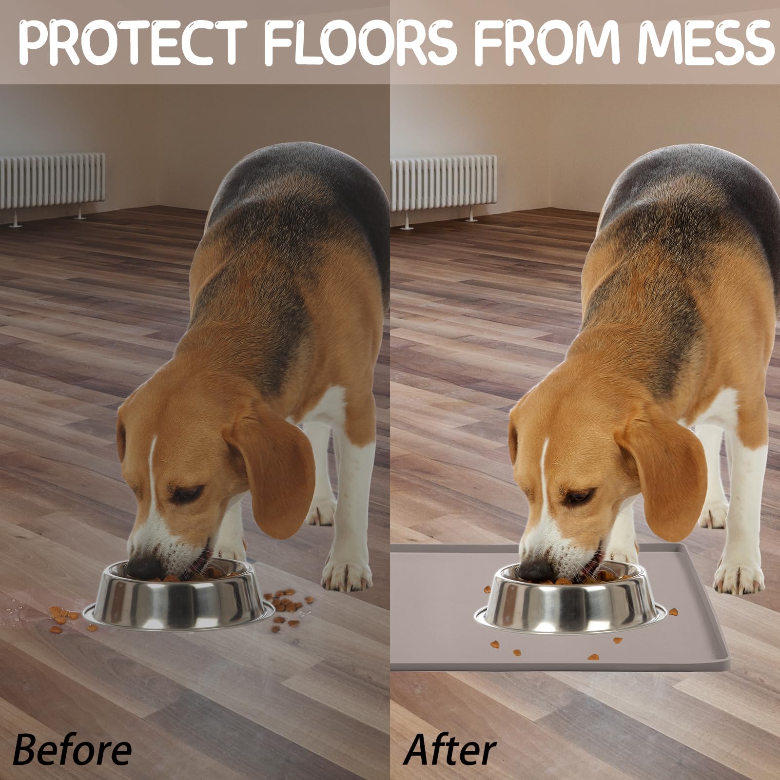 MateeyLife waterproof mat protects floors from spills and dribbles.