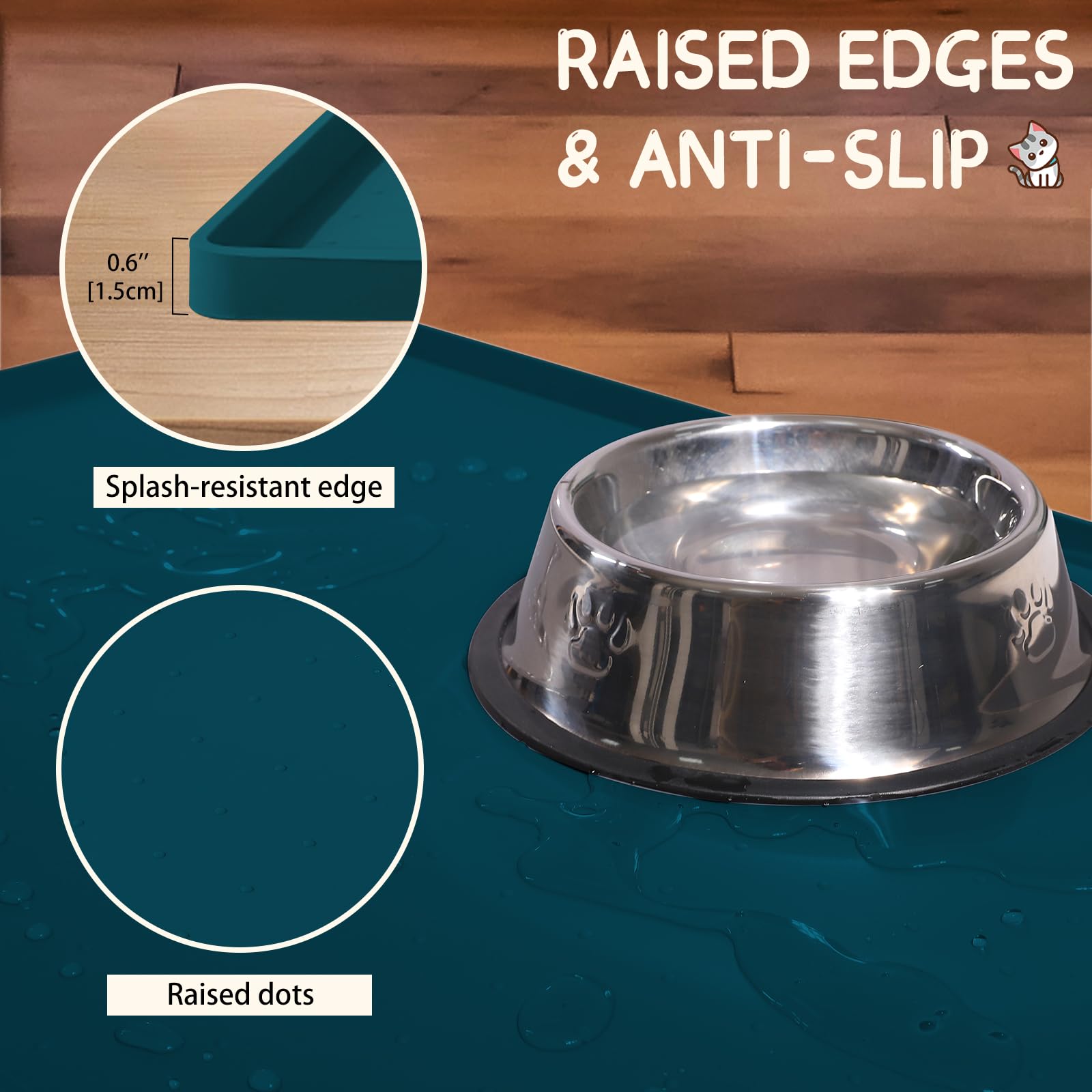 MateeyLife waterproof pet mat seals messes away from floors