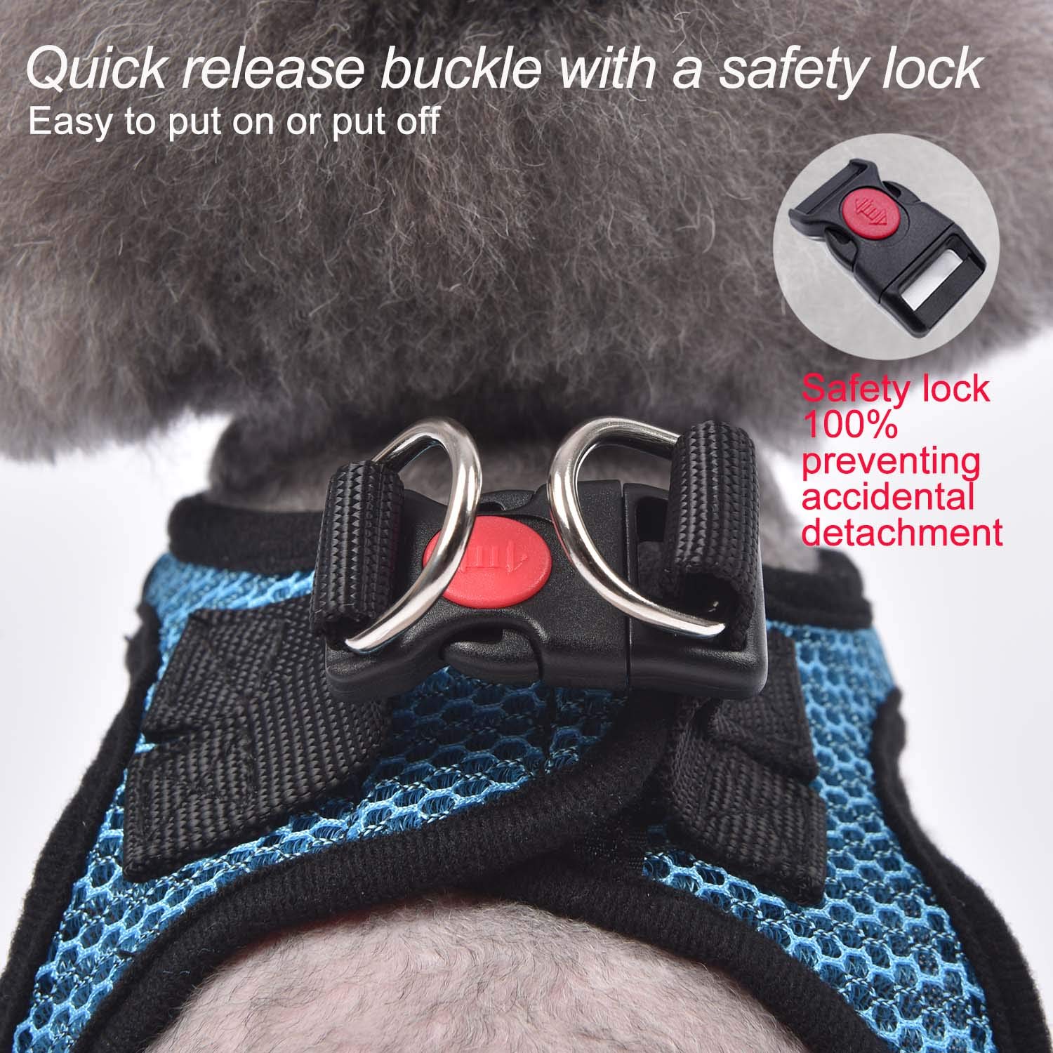 Matilor machine-washable harness simplifies cleanup after muddy outings.