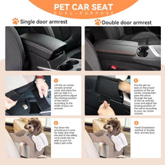 Matsofamic dog car seat tether clip keeps pets secure