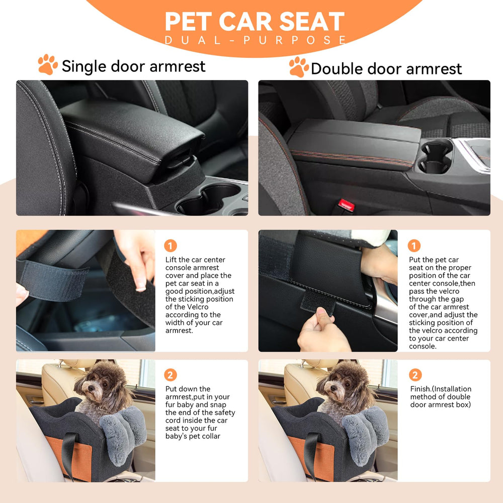 Matsofamic dog seat tether prevents movement for safer driving