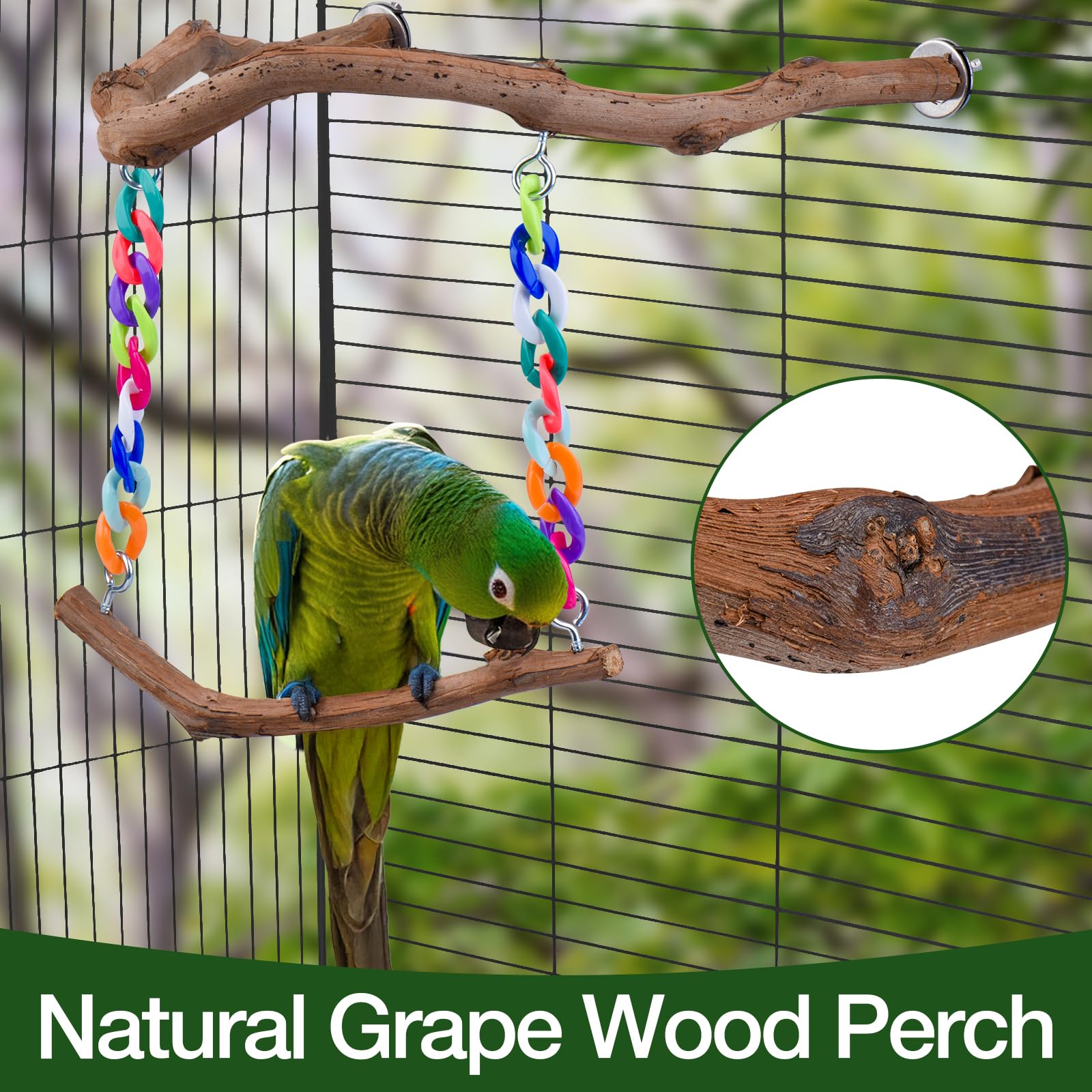 Matutinus bird cage accessories swing supports climbing and resting