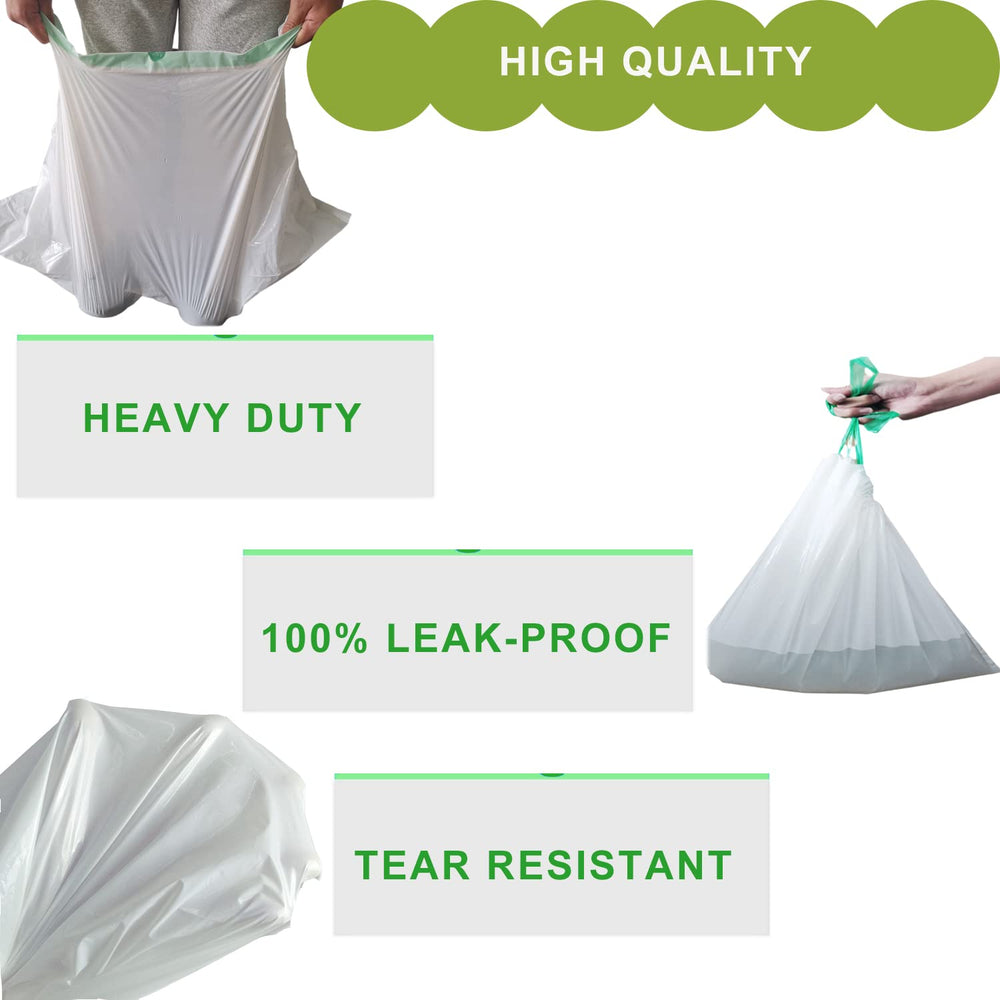 Mavere jumbo litter liners rolls in tote highlighting bulk rolls for long use.