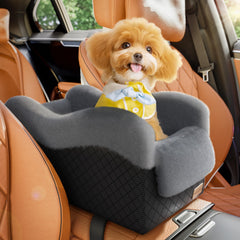 Mavora Max dog seat center-console view enhances pet proximity on car rides