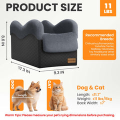 Mavora Max plush fabric seat bed provides cozy at home comfort during travel