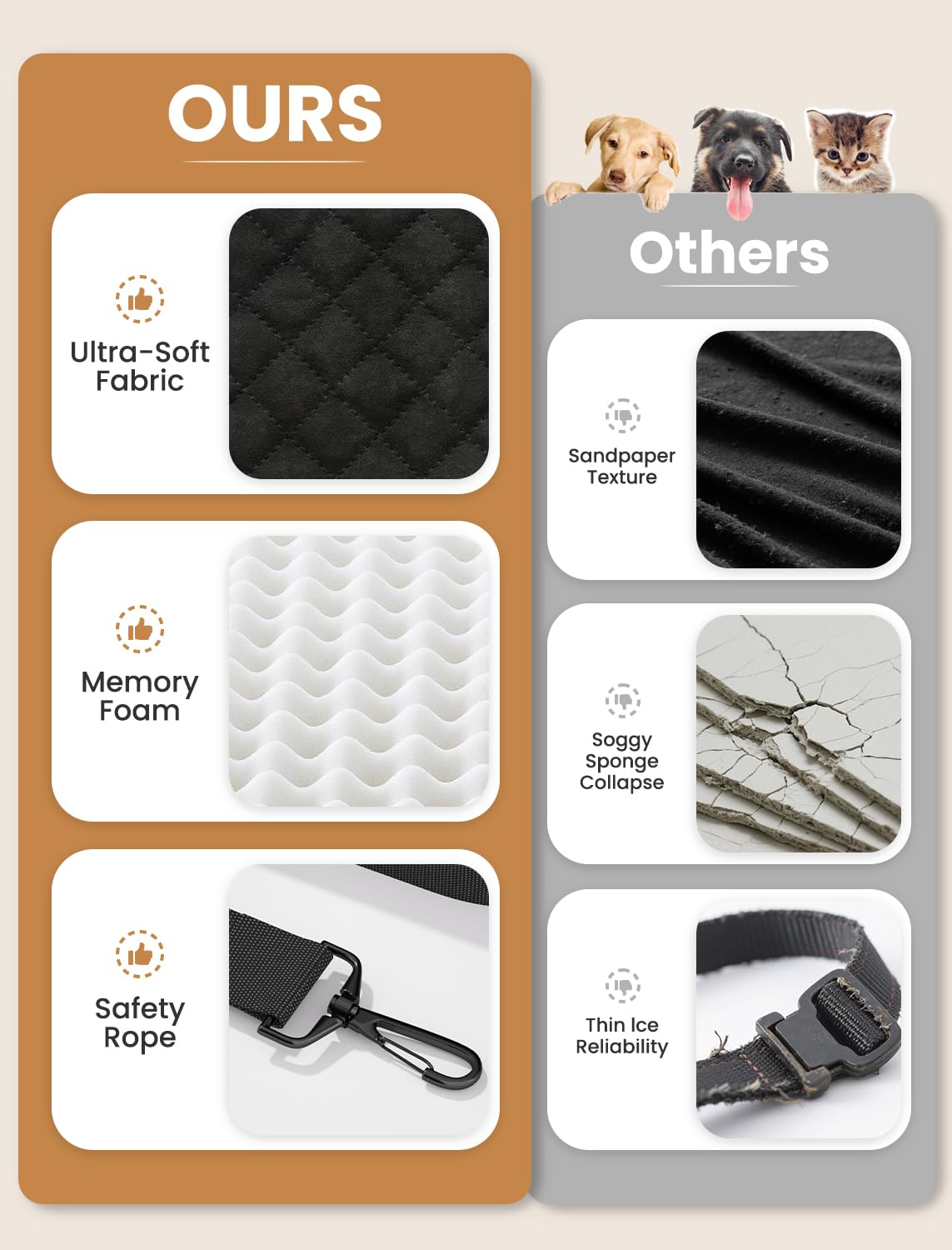 Mavora Max machine-washable cover cleans easily after adventures.