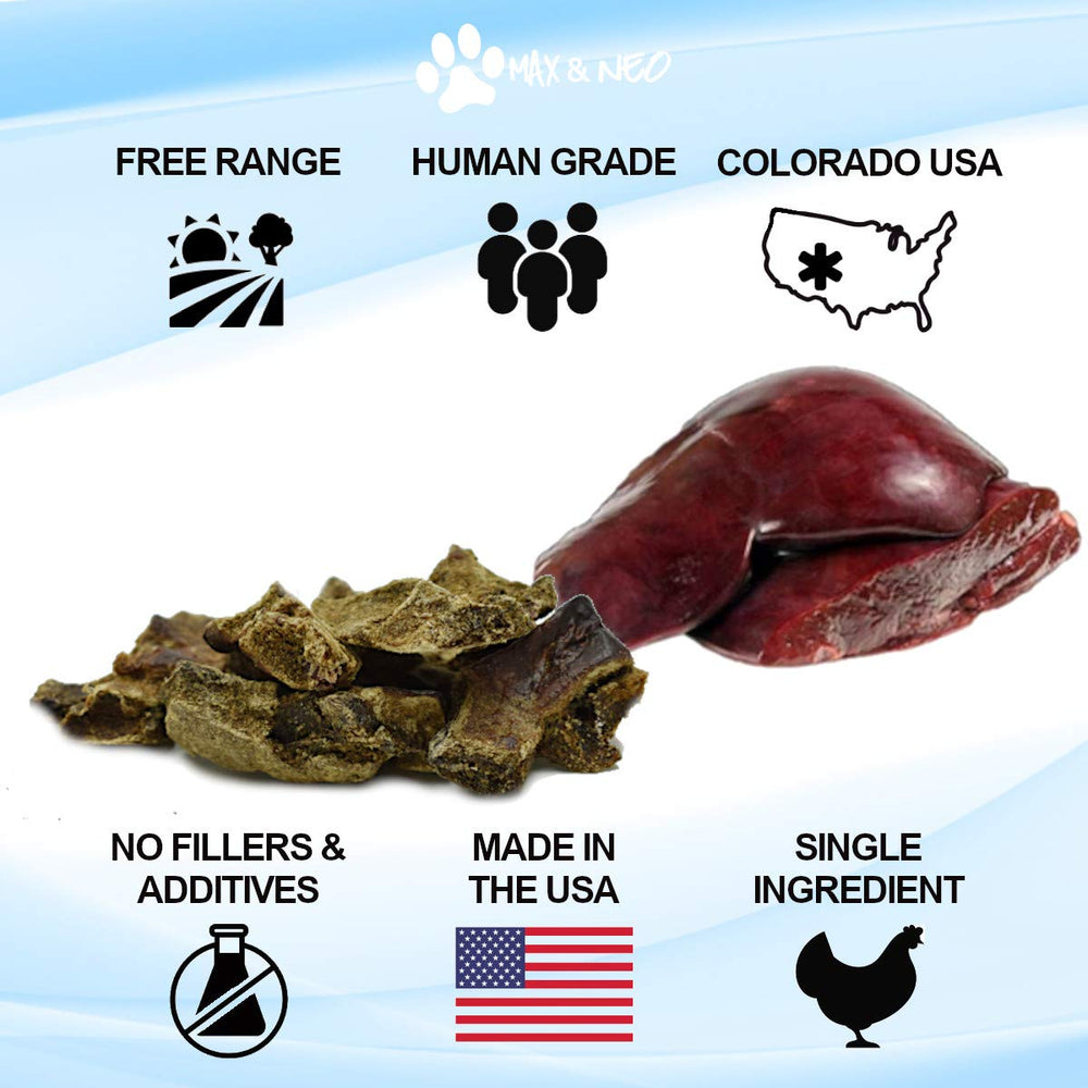 Max and Neo human-grade single-ingredient label closeup, signaling safe, USA-sourced nutrition.