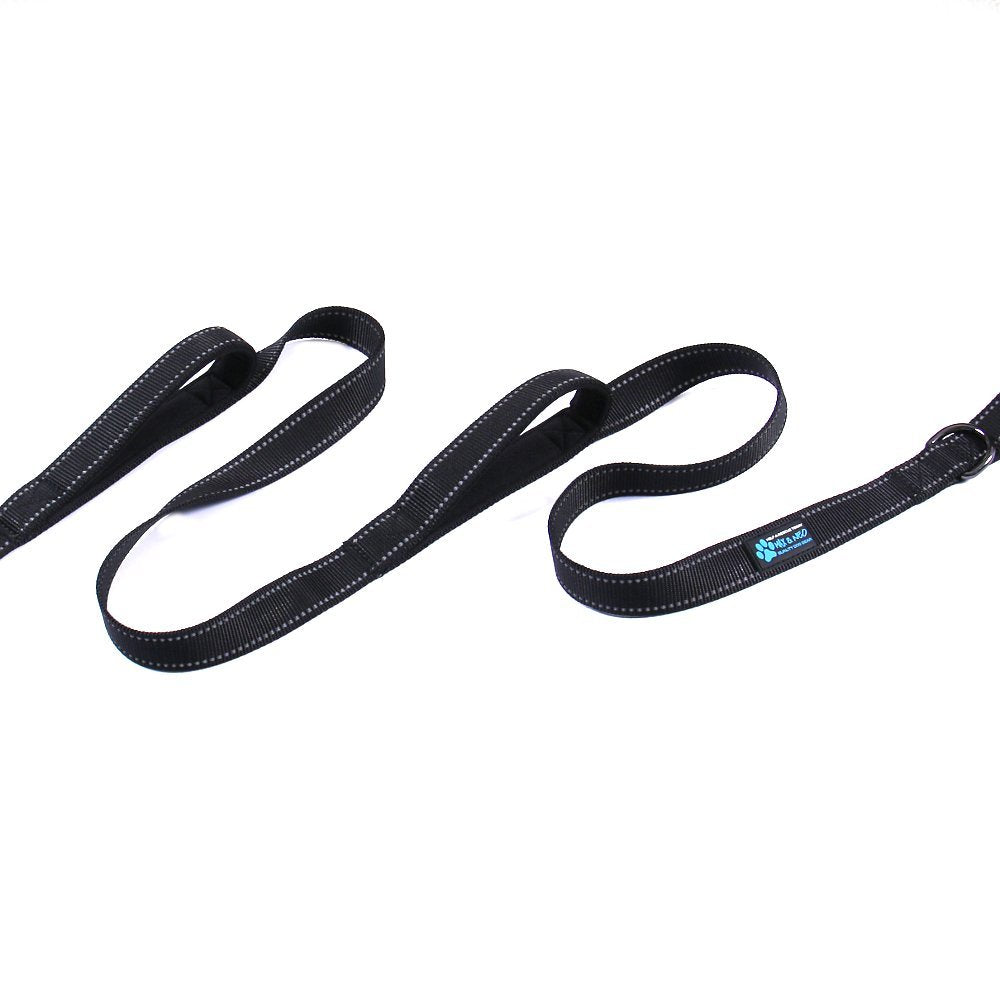 Max and Neo leash middle handle at 44 inches for closer control during walks.