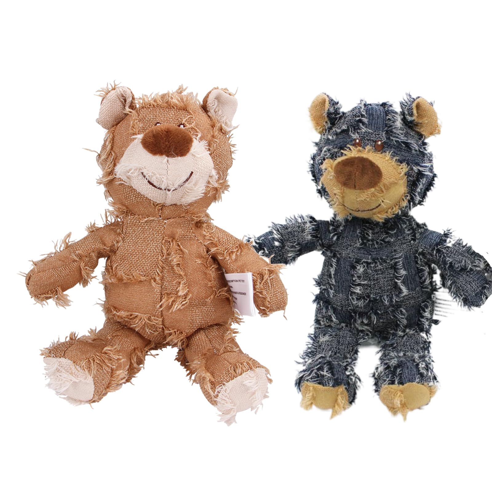 MAXBECK Dog Companion bear toy close-up showing rugged stitching for aggressive chewers