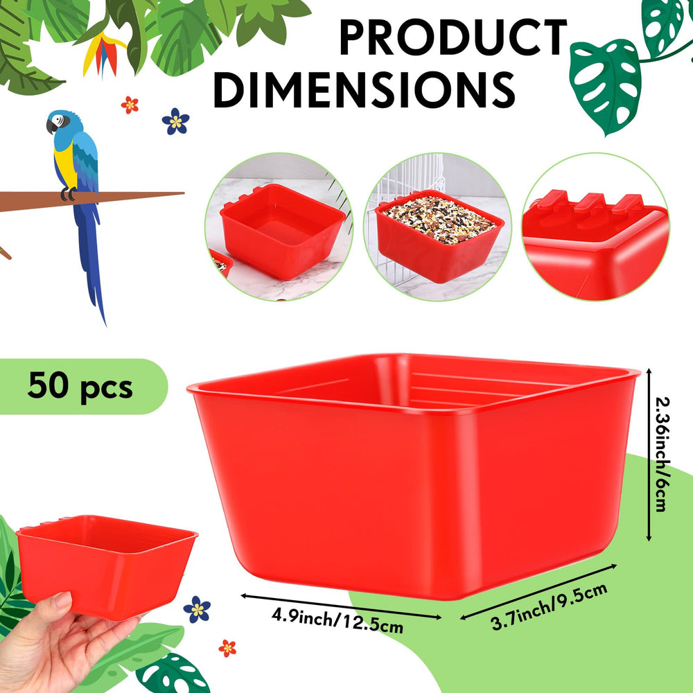 Maxdot cage cups bulk pack hanging feeder setup in cage