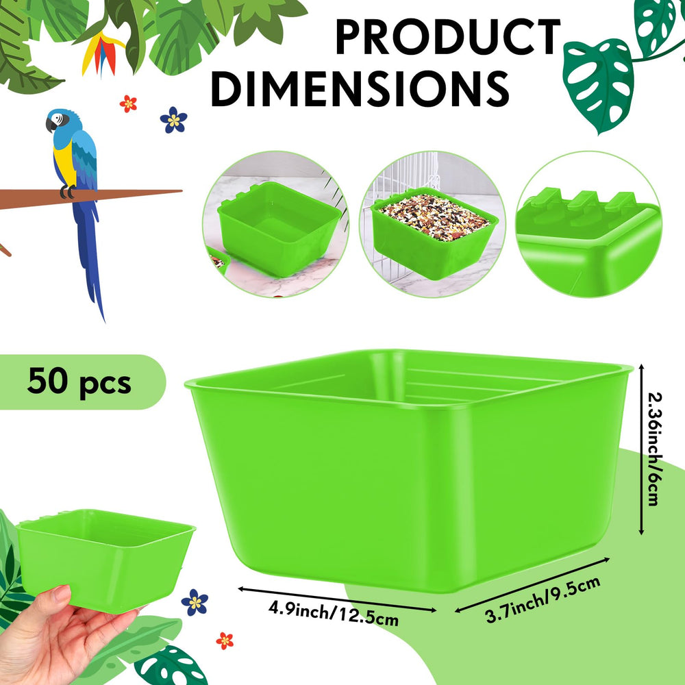 Maxdot hanging bird water bowl green ideal for easy hanging and wide-capacity hydration