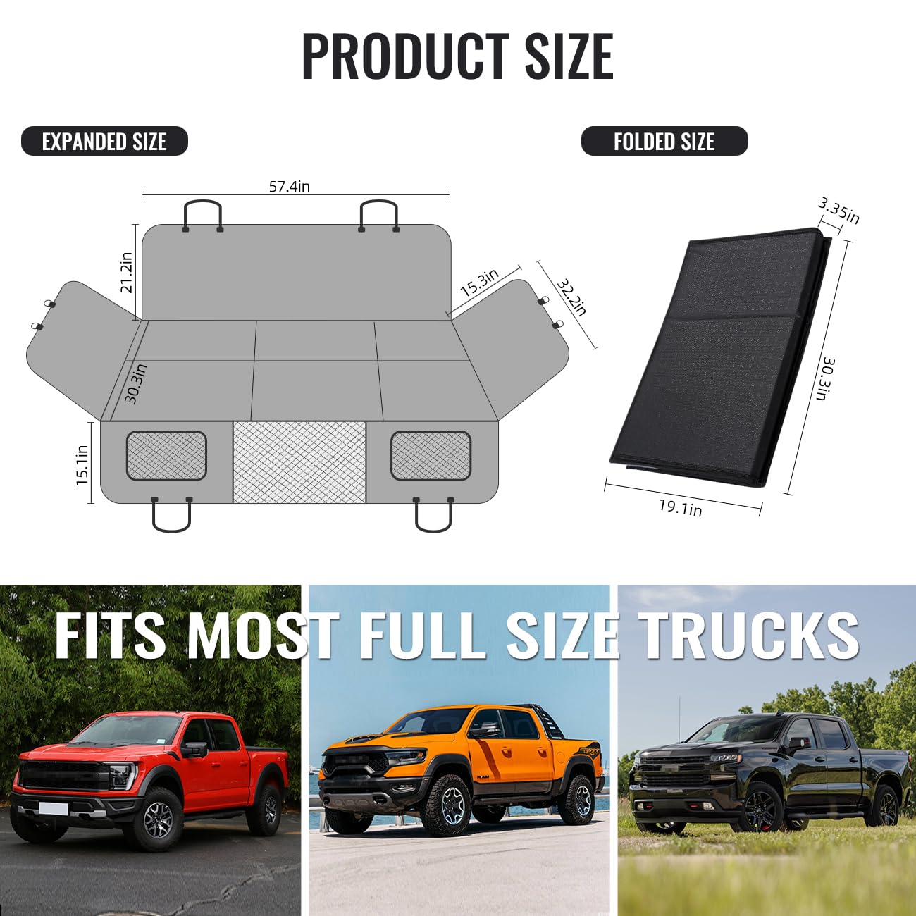 MAXFUT fits popular pickup models like F-150 and RAM 1500.