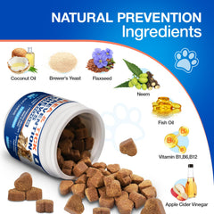 MaxHemp packaging flea-tick chews — reliable grain-free option.