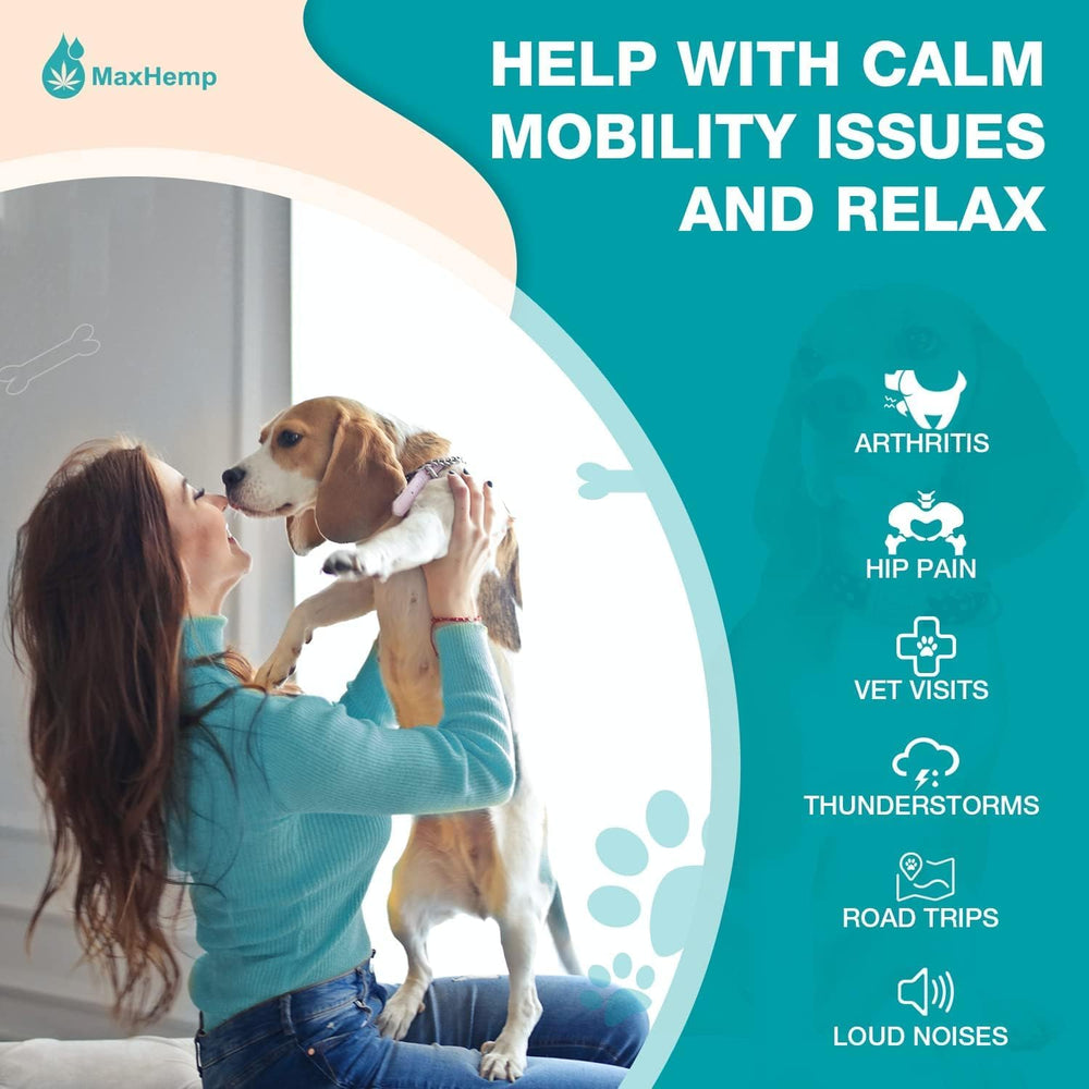 MaxHemp pet oil ingredients label highlighting fatty acids and natural extracts