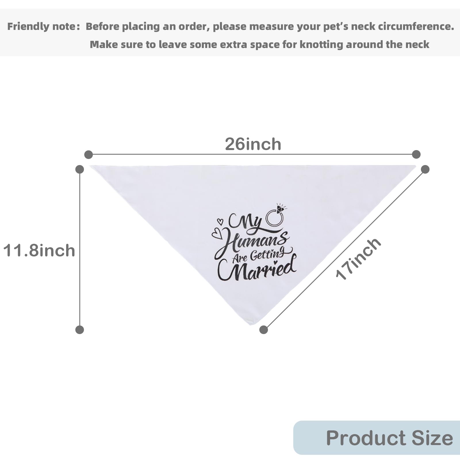 MAXIQI dog bandana serves as an engagement gift for couples