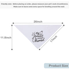 MAXIQI dog bandana serves as an engagement gift for couples