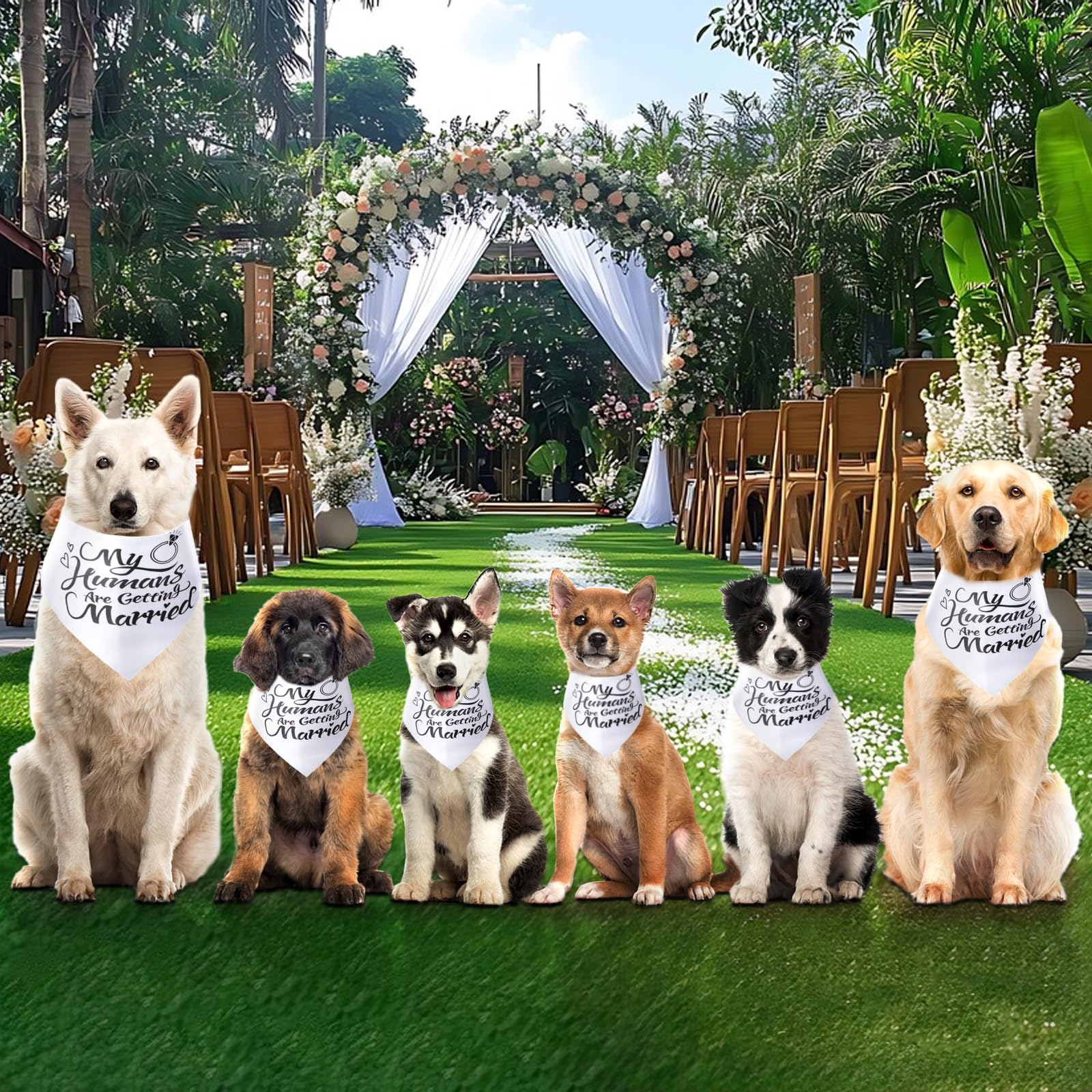 MAXIQI dog bandana features soft material gentle on fur
