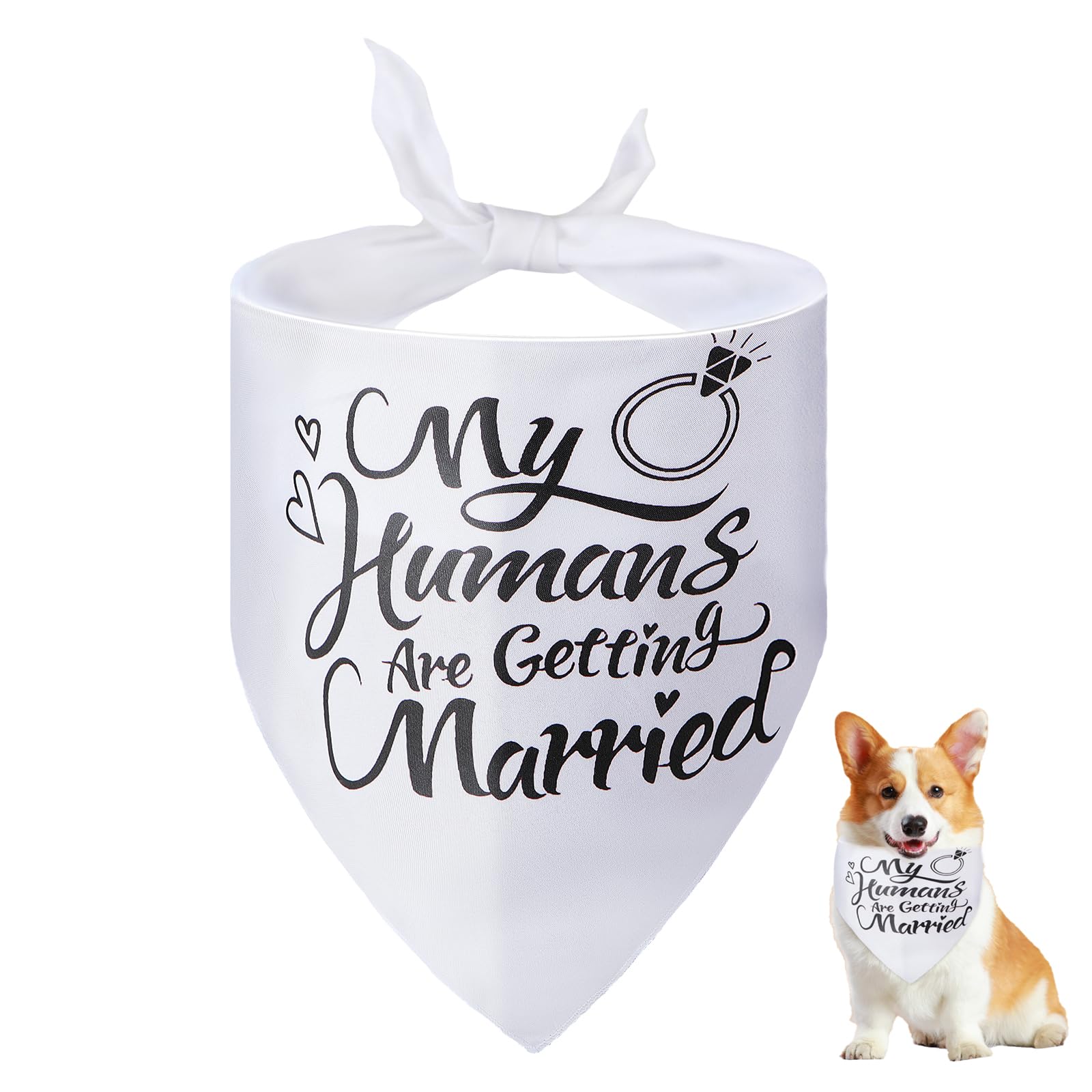 MAXIQI dog bandana wedding photo prop enhances pet portraits