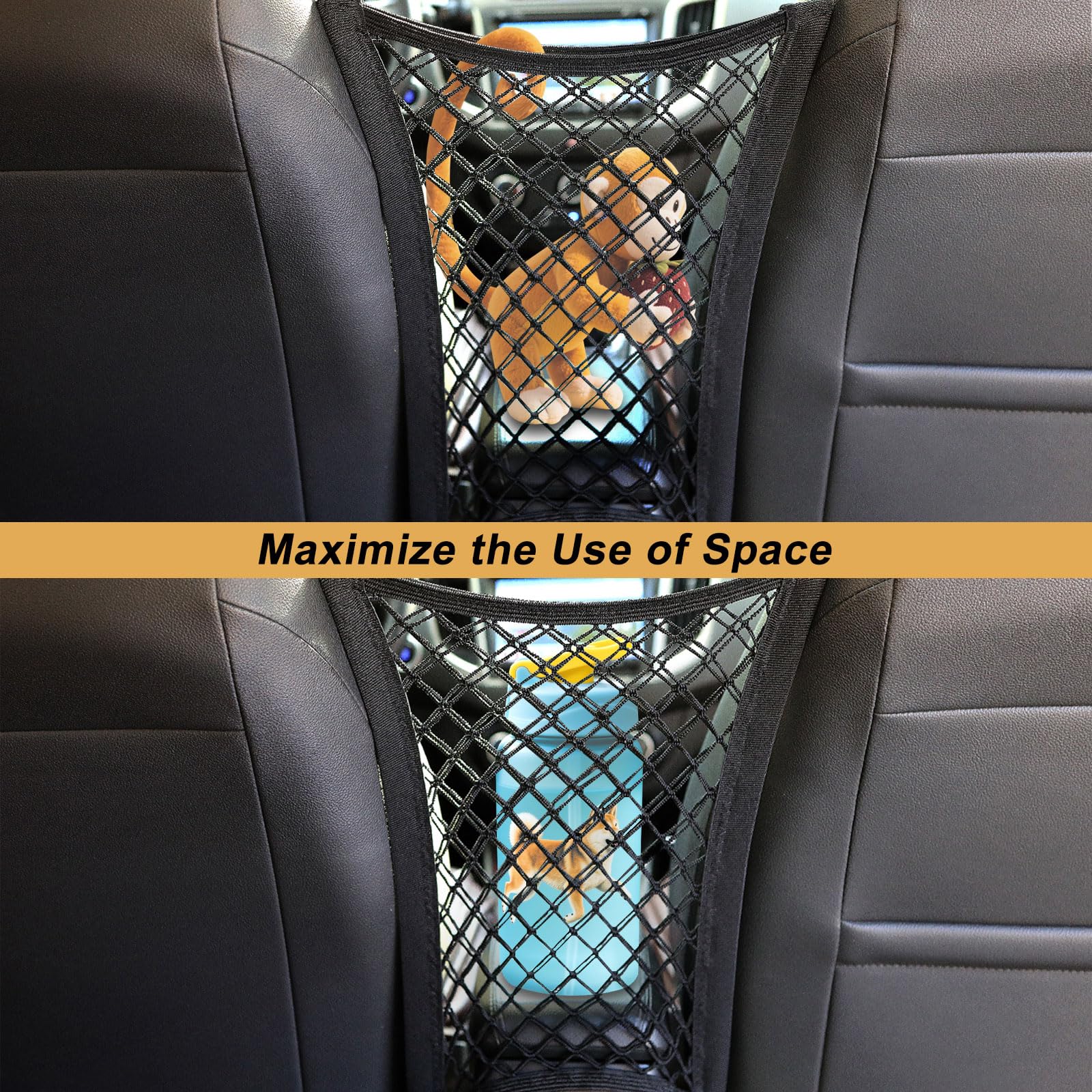 MAXIQI barrier side view shows expandable size for versatile SUV use