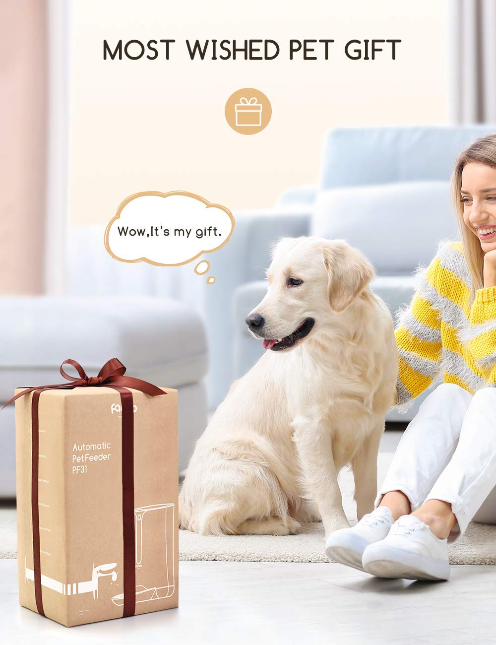 MAXKU pet-friendly design visuals show quick-access food with reduced mealtime stress