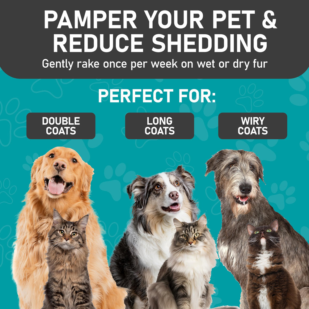 Maxpower Planet dog brush wide grooming tool for thick coats
