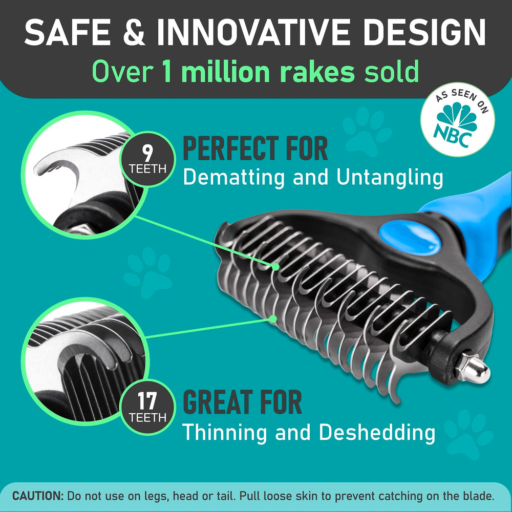 Maxpower Planet dog-grooming-session-in-use demonstrates efficient deshedding for mats and tangles.