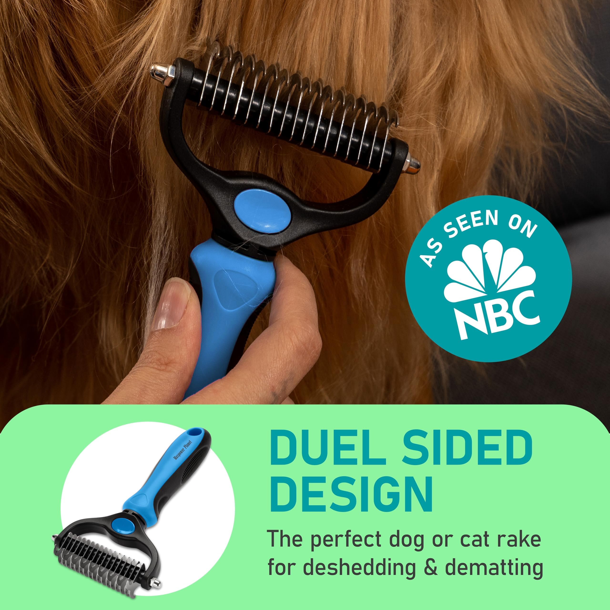 Maxpower Planet five-finger grooming gloves reach tricky spots for gentle grooming.