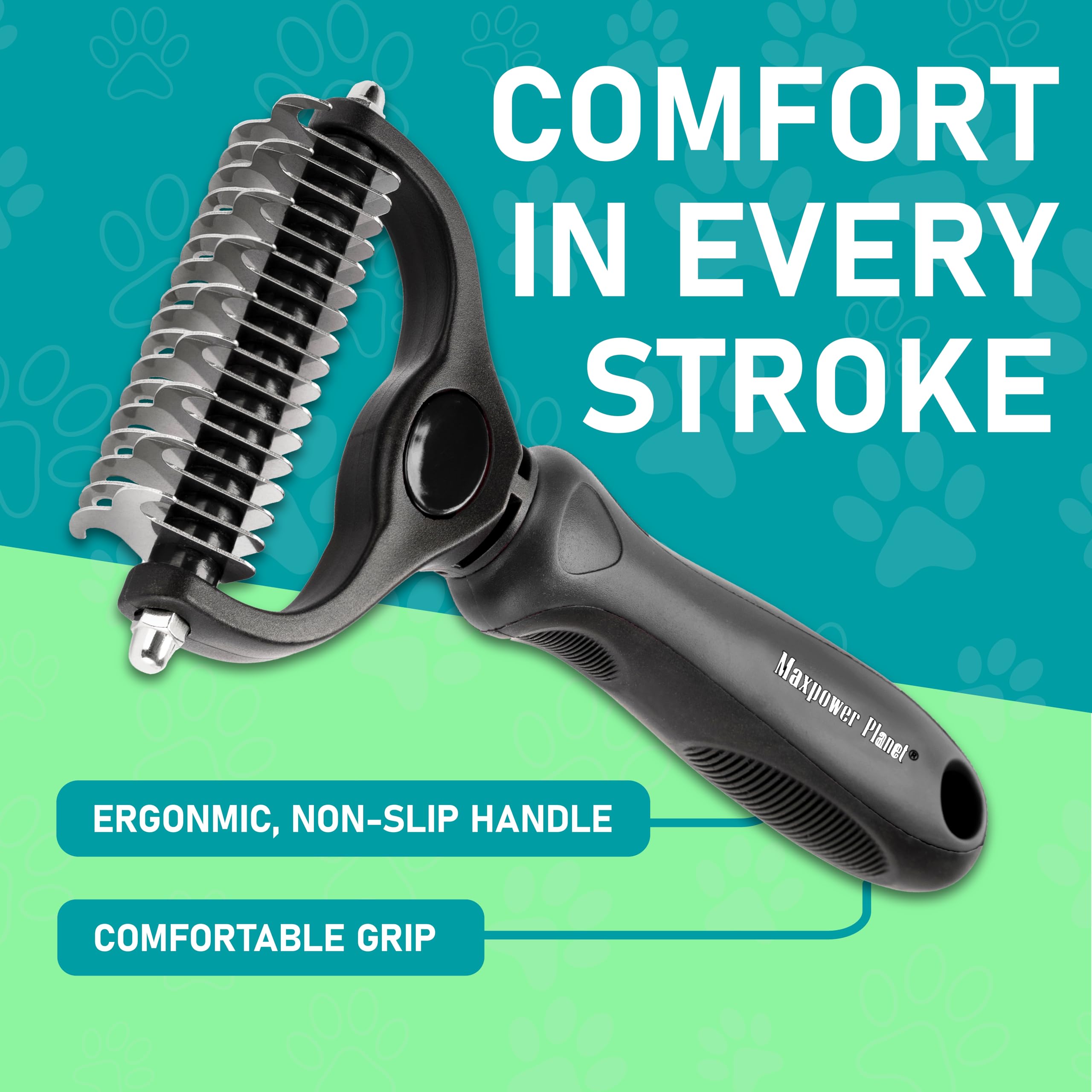 Maxpower Planet gentle teeth reduce tugging during detangling sessions