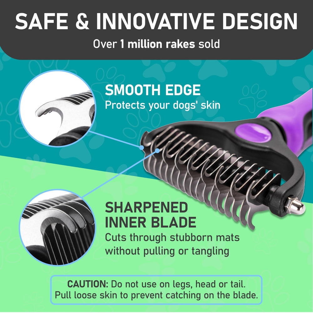 Maxpower Planet Pet Grooming Brush for dogs and cats reduces tangles and knots.