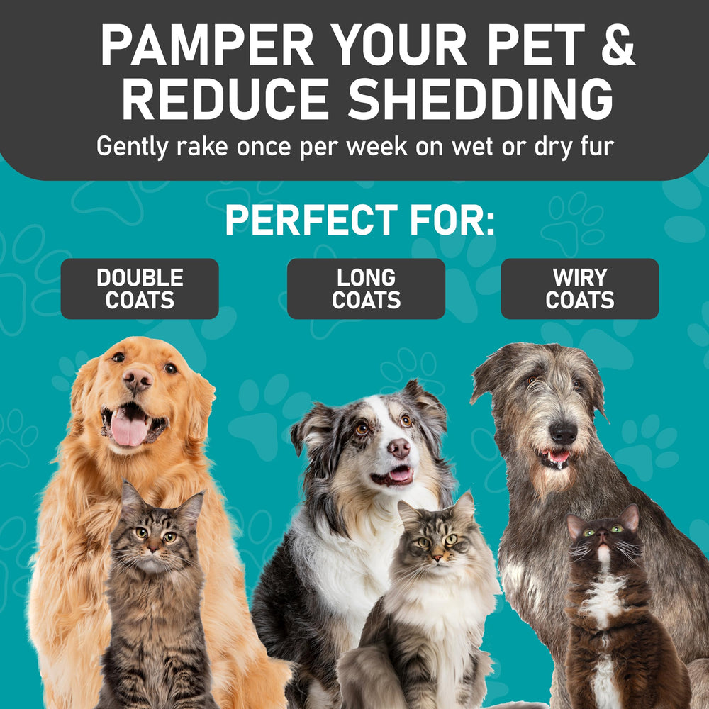 Maxpower Planet Pet Grooming Brush ergonomic handle close-up showing non-slip grip.