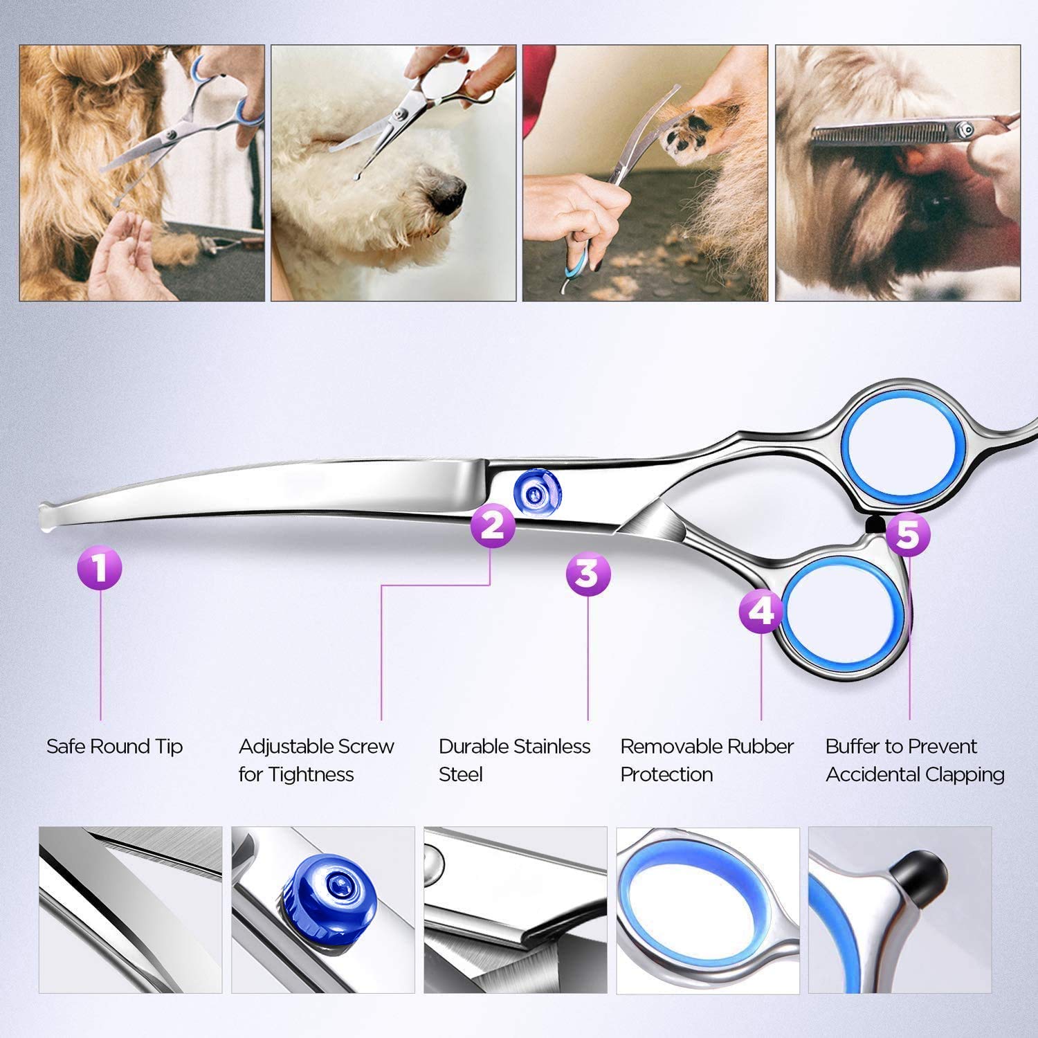 Maxshop 4CR stainless steel blades deliver sharp, durable cuts.