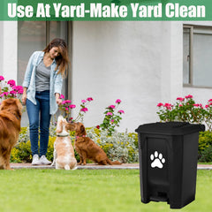 mayayaday 100pcs large waste bags provide ready disposal for weekly yard duties.
