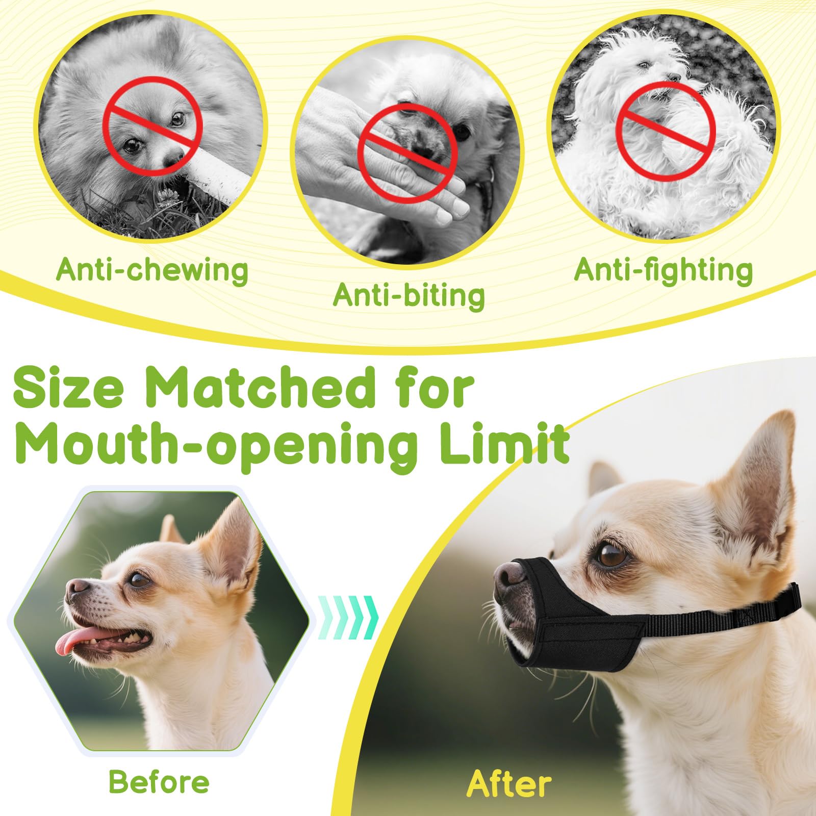 Mayerzon Short Snout Muzzle compact fold flat storage; pocket-friendly.