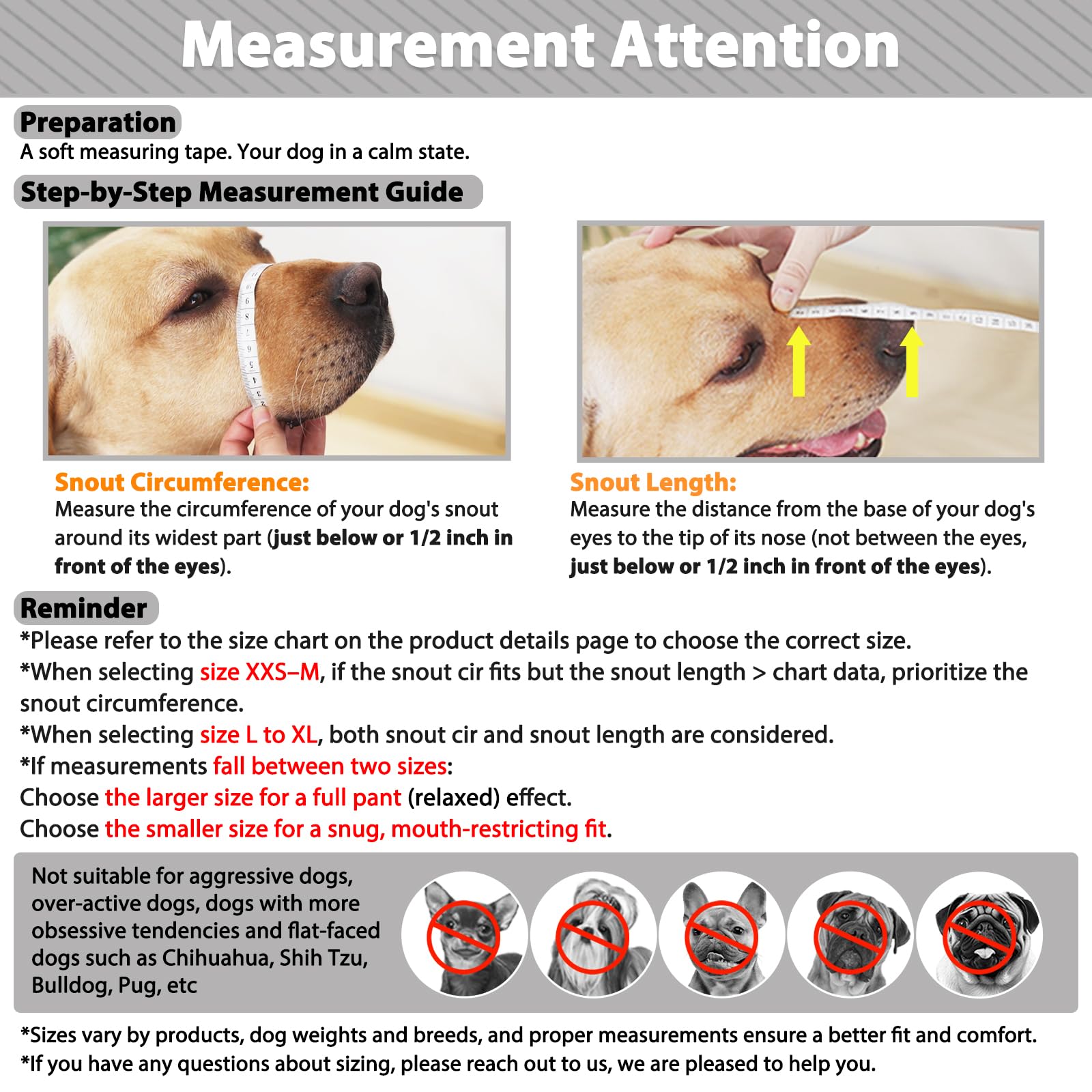 Mayerzon Dog Muzzle adjustable-straps ensures a secure, snug fit for various dog shapes.