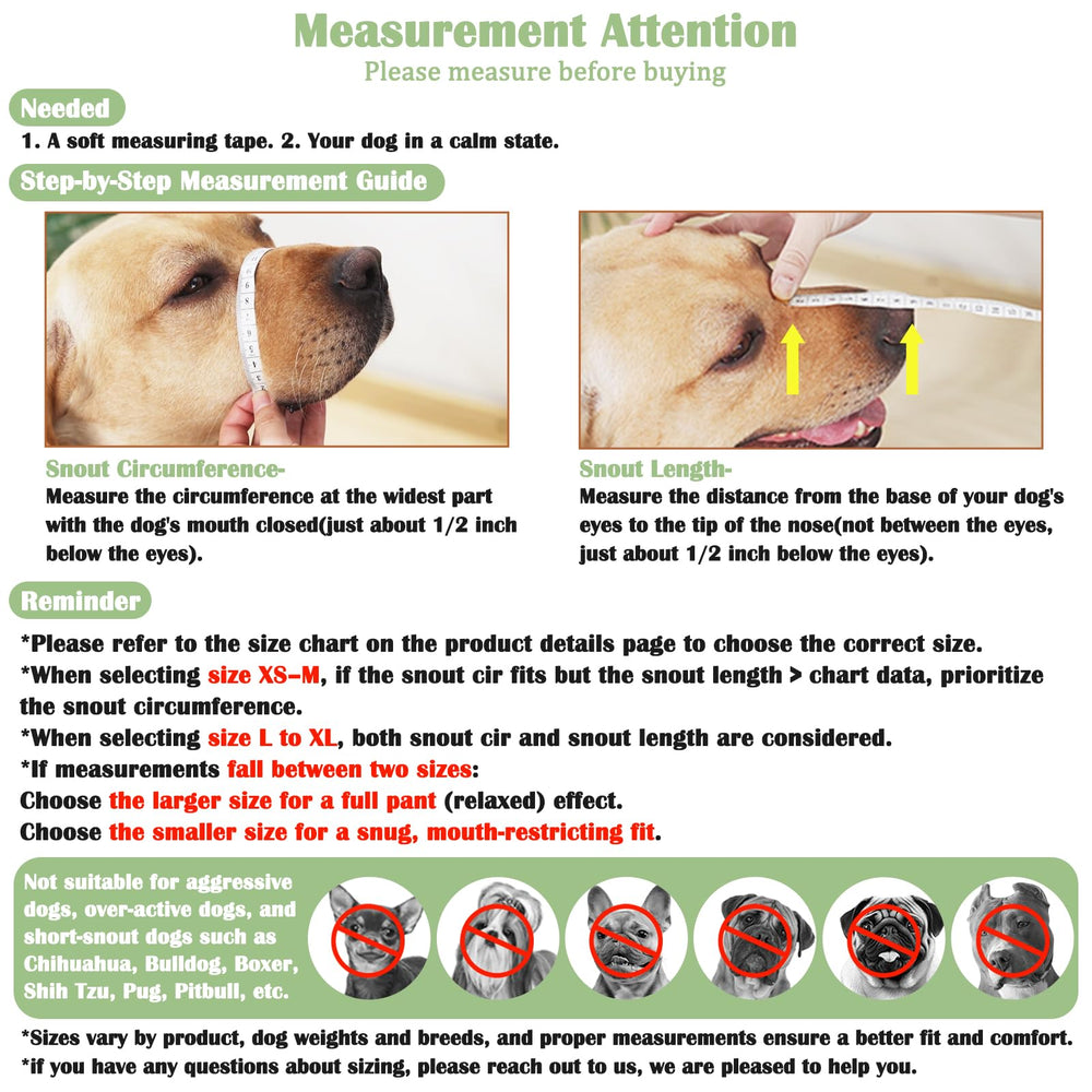Mayerzon breathable basket mesh muzzle allows panting and comfort.
