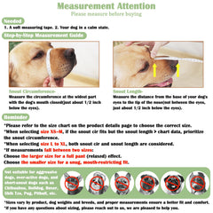 Mayerzon breathable basket mesh muzzle allows panting and comfort.
