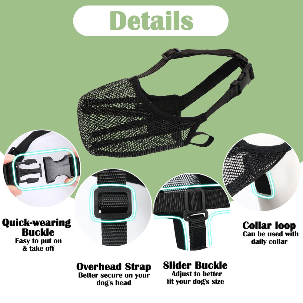 Mayerzon dog muzzle supports grooming, walking, and vet visits.