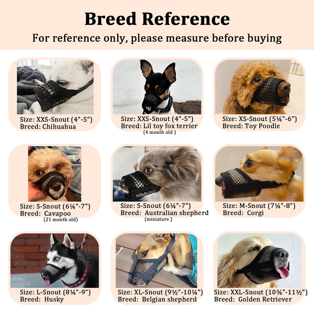 Mayerzon dog muzzle lightweight and packable for travel
