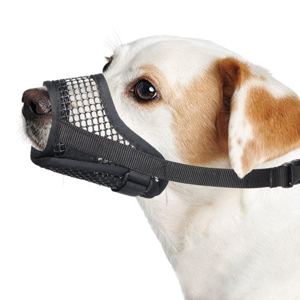 Mayerzon dog muzzle open-snout breathable design enables comfortable ventilation during walks